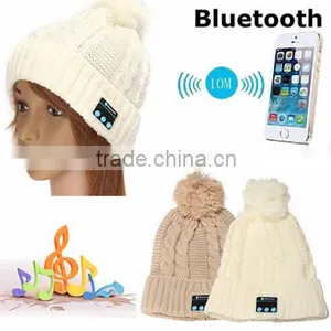 Soft Women Warm Hat Wireless Bluetooth Smart Cap / Bluetooth Music Hat / Bluetooth Headphone Hat thumbnail-2