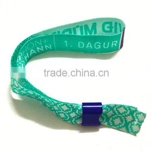 Manufacture Customized Logo Woven Wristband thumbnail-1