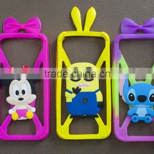 2015 Best Selling Silica Frame Rubber Cartoon Custom Design Smart Mobile Phone Case Cover for Iphone Samsung thumbnail-4
