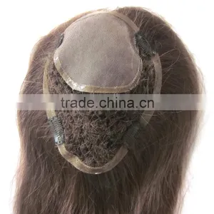 Factory Price Human Virgin Hair Fish Net Toupee thumbnail-1