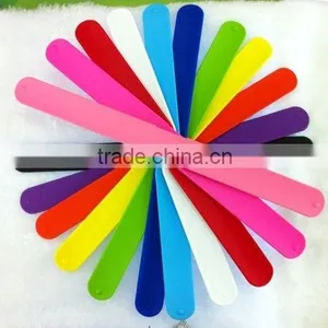 High Quality Blank DIY Long Silicone Slap Bracelet Cheap Price Wholesale thumbnail-1