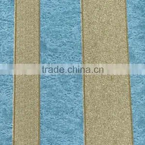 2014 Hot Sale Blue Striped Pvc Wallpaper Stocklot thumbnail-2