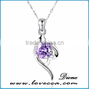Wholesale New Fashion Designs Angle 925 Sterling Silver Necklace thumbnail-4