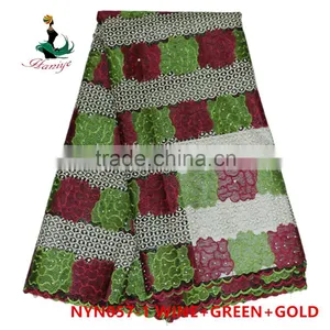 2016 Haniye High Quality Fashion African Tulle Lace Fabric/tulle Lace French Net Lace/NYN57 thumbnail-2
