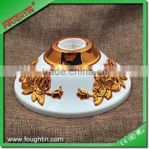 E27/B22 Big Base Lampholder E27 Golden Flower Lamp Base thumbnail-4