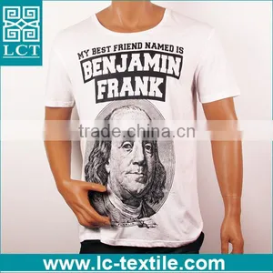 LCTN1786 Wholesale Franklin Fashion Design 95 Cotton 5 Spandex t Shirts thumbnail-1