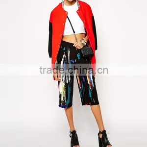 100% Polyester Summer Colorful Fashion Women Yoga Pants With Pockets 2016 Wholesale thumbnail-4
