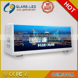 2015 HD Video Taxi Top Led Display Double Side Screen Led Taxi Top Advertising thumbnail-4