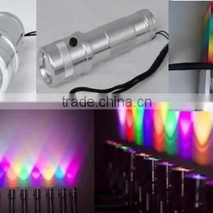 Special Gift Edison AAA Battery 3W High Power Color Changing RGB Led Flashlight thumbnail-5