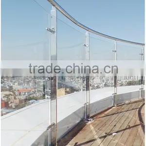 Stainless Steel Handrail Balustrade Glass Railing thumbnail-2