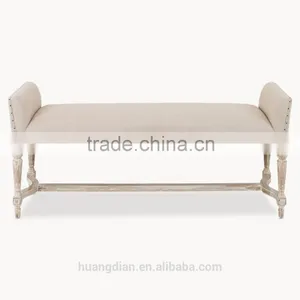 Marlborough Upholstered Bench Ottoman Modern Furniture thumbnail-2