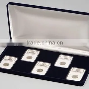 Coin Display Cases With Black Leatherette thumbnail-2
