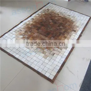 Leather Rug Patchwork Carpet thumbnail-4