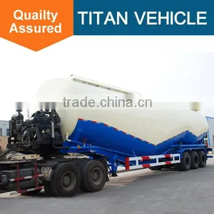 3 Axle 60 Ton Cement Bulker Trailer Unloading Bulk Cement Tanker for Sale thumbnail-1