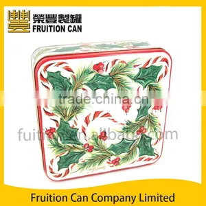 Square Cookie Cake Tin Can Case Box thumbnail-1