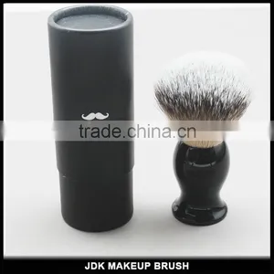 JDK Handmade Wholesale Synthetic Hair Shave Brush Paper Tube Box Packaging Shaving Brush Set With Private Label thumbnail-1