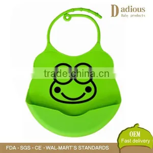 BPA Free Silicone Baby Bib Soft Infant Feeding Baby Kids Bibs thumbnail-6