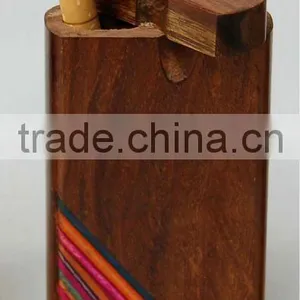 Designer Wood Dugout Smoking Pipes thumbnail-1