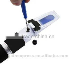 Refractometer Battery Test/Antifreeze/Coolant With ATC -60~0degC Ethylene -50~0deC Propylene Glycol 1.100~1.400 Batt.Fluids SG thumbnail-5