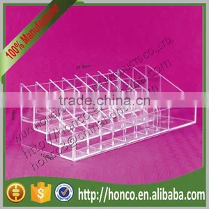 New Arrival Clear Colour 4 Tiers 35 Bins Lipstick Cosmetics Use Acrylic Display Rack thumbnail-4