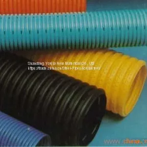 High Quality Flexible Anti-UV SN4 Coil Hdpe Single Wall Corrugated Pipe thumbnail-1