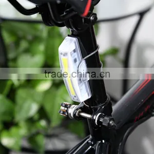 Bike Seatpost Lights LED USB New Sales New Rechargeable COB Bicycle Front Rear Tail Light 6-Modes Lamp Hot thumbnail-1