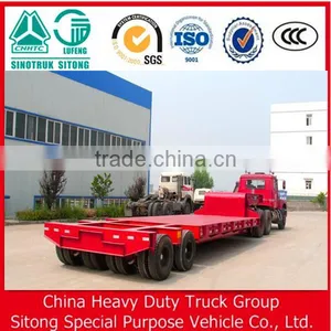 Chinese Manufacturer Low Bed Heavy Equipment Transport Semi Trailer for Sale thumbnail-3