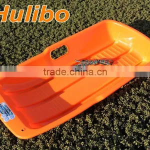CE Approved Plastic Snow Glider Toboggan Snow Sledge With Rope Kids Plastic Ski Toys thumbnail-1