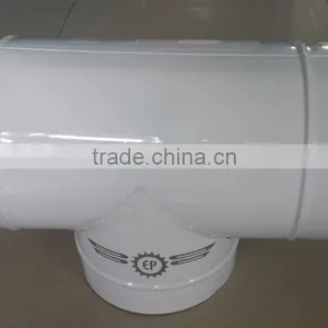 Galvanized Steel T Tee 3 - Way Tube Duct Fitting Connector for Indoor Gardening Greenhouse Air Ventilation System thumbnail-1