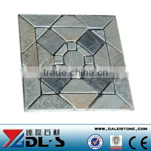 Rusty Slate Stone Natural Mosaic Pattern Tile Paving DL-RSM07 thumbnail-1