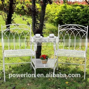 Vintage Shabby Chic Metal Arm Chair thumbnail-2