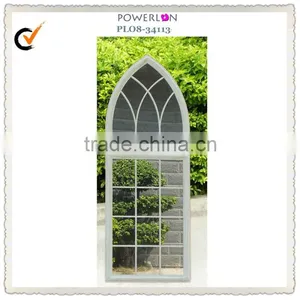 Gothic Design Outdoor Decorative Antique Window Mirror thumbnail-3