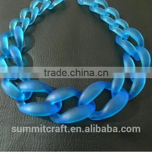 Custom Fashion Exaggerate Chic Chain Resin Necklace thumbnail-6