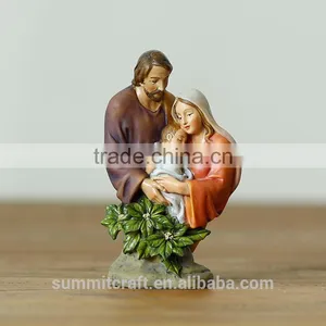 Catholic Gifts Wholesale Resin Virgin Mary Joseph and Baby Jesus Statue thumbnail-1
