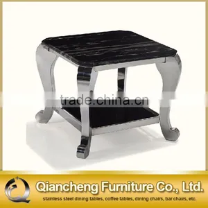 Most Popular Black Color Termpered Glass Side Table thumbnail-1