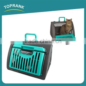 New Design Portable Triangular Folding Plastic Cat Carrier thumbnail-1