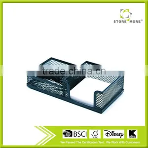 Black Metal Mesh Office Desk Note Stationery Clip Holder thumbnail-1