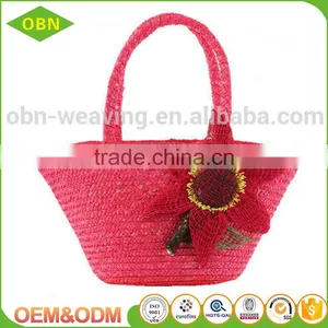 2017 New Fashion Hand Craft Women Summer Shoulder Tote Shopping Sea Beach Straw Bag thumbnail-6