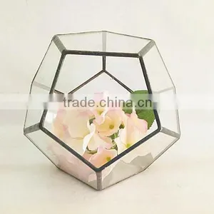Geometric Glass Terrarium for Flower Decor thumbnail-2