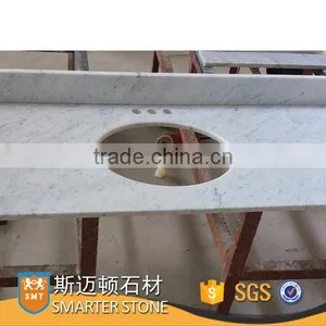 Natural Carrara Marble Vanity Top thumbnail-1