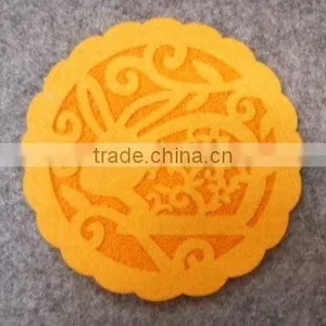 High Quality New Fashion Custom Laser Cut Polyester Felt Beer Mat Printing Board Easter Rabbit Design Manufacturer China OEM thumbnail-1