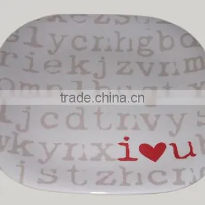 HOT Heart Melamine Dish Dinner thumbnail-1