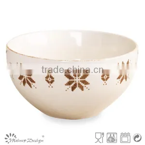 5 Inch Ceramic Bowl With Christmas Imprint thumbnail-1