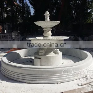 Stone Carving Outdoor Decoration Garden 3 Tier Marble Water Fountain Prices thumbnail-2