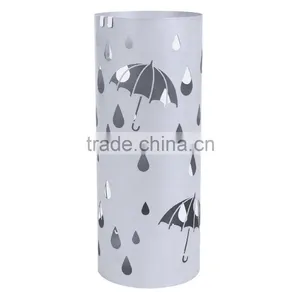 European Style Sliver Color Home Hotel Decorative Wrought Iron Umbrella Stand thumbnail-1