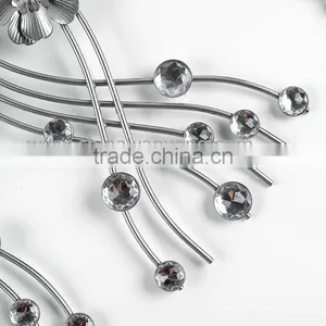 Custom Good Quality Beautiful Silver Cheap Wall Clocks thumbnail-3