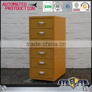 New Design Living Room Cabinet White 5 Drawer Metal File Storage Cabinet for Sale thumbnail-4