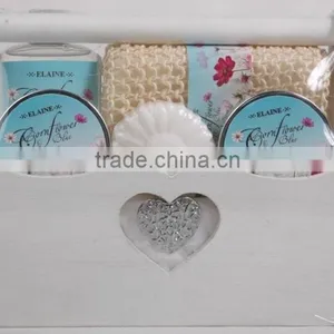 4 PCS BATH SET W/WOODEN BOX thumbnail-1