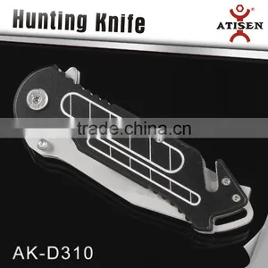 Unique Design Folding Hunting Knife 2 Blade With Aluminium Oxide Handle Outdoor EDC Tools thumbnail-2