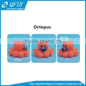 Promotional Colorful Cheap Soft Mini Lovely Animal Shape Rubber Bath Toys for Baby thumbnail-3